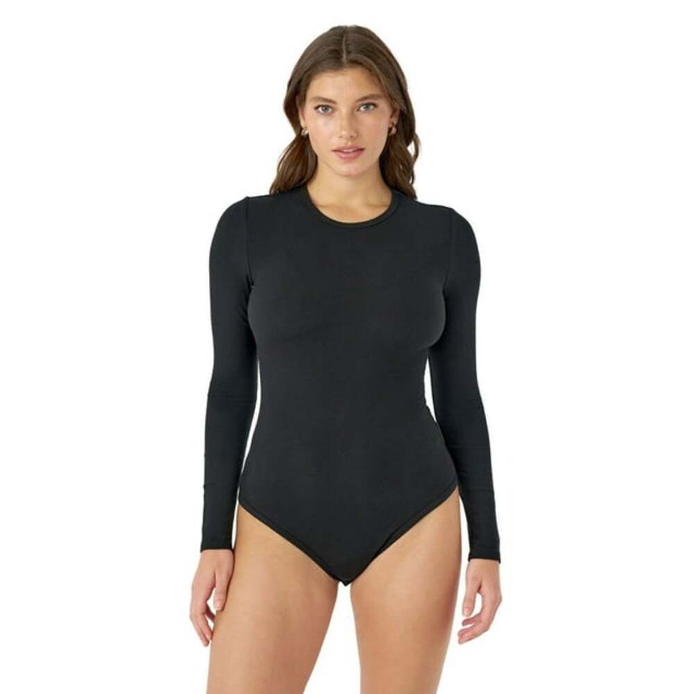 NWT Edited x Hunter McGrady Black Long Sleeve Bodysuit Women's Size Large
